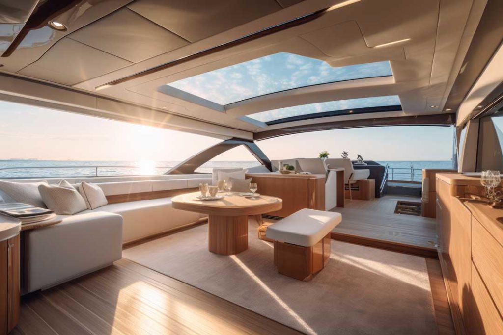 Interior Of A Ship, Yacht